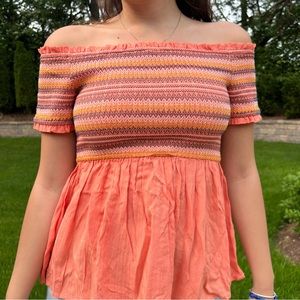 Orange summer top
